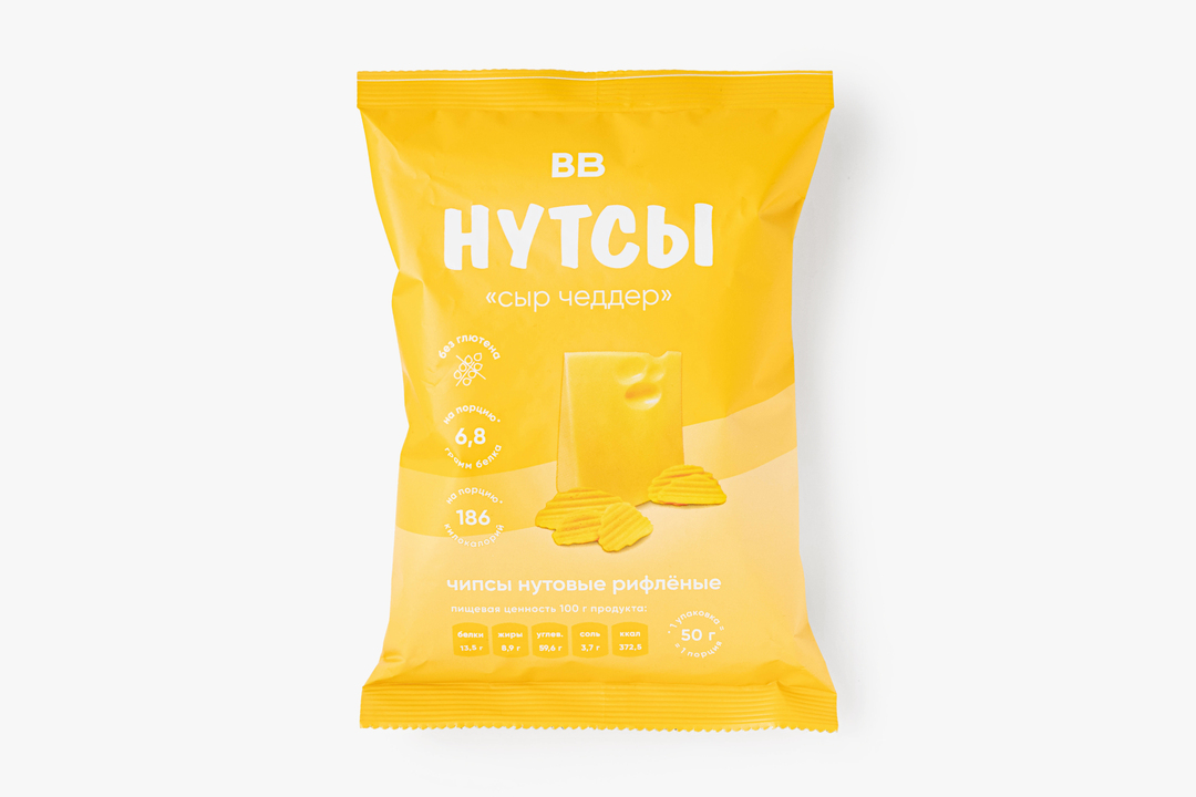 Чипсы нутовые "Сыр Чеддер"