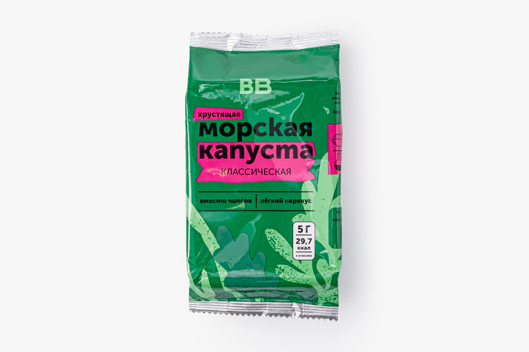 Морская капуста хрустящая классическая, 5 г
