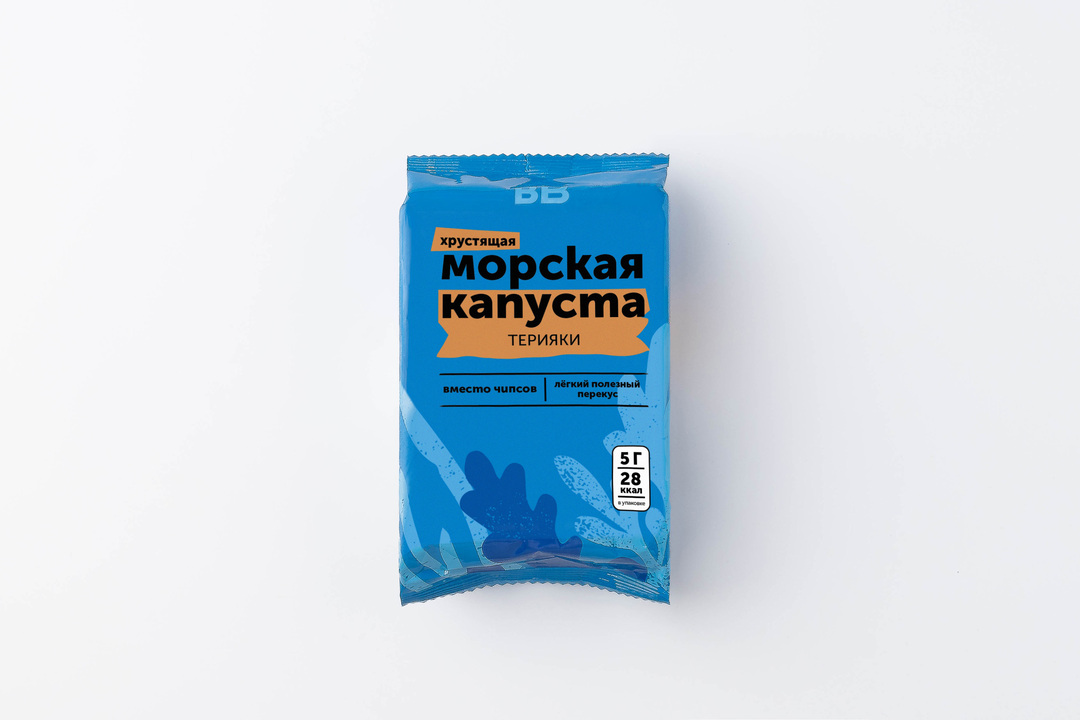 Морская капуста хрустящая со вкусом терияки, 5 г — фото 1