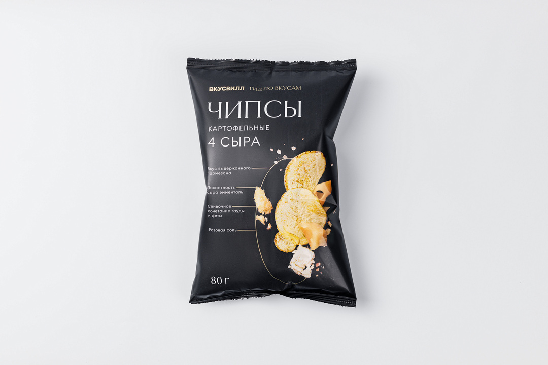 Чипсы картофельные "Четыре сыра"