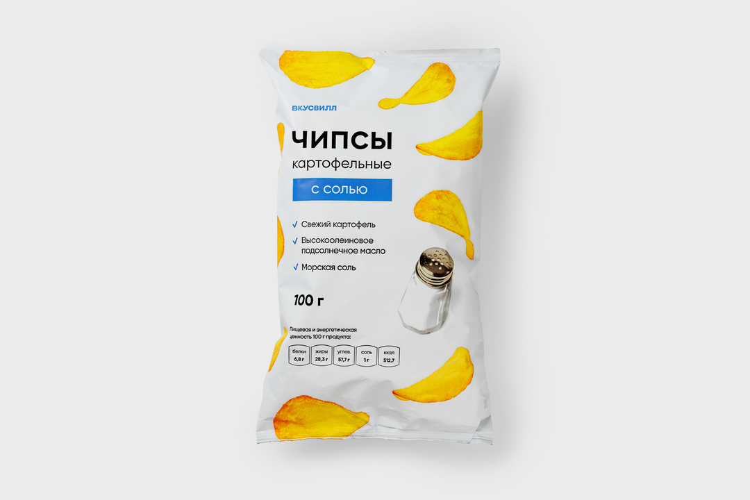 Чипсы картофельные с солью