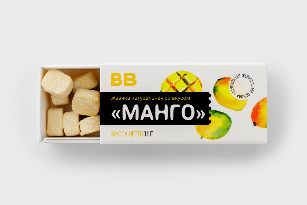 Жвачка натуральная со вкусом "Манго"