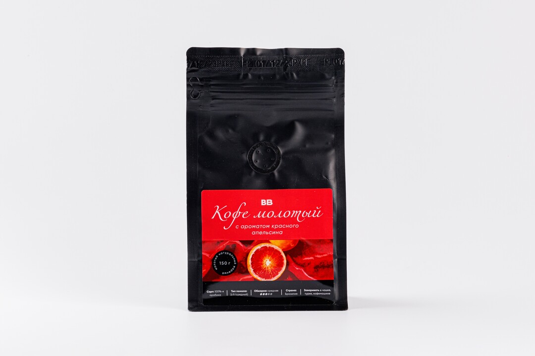 Кофе натуральный жареный молотый с ароматом красного апельсина — фото 1