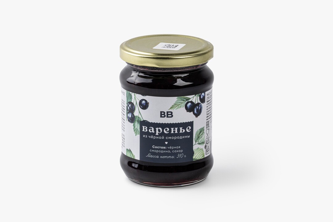 Варенье из черной смородины, 310 г