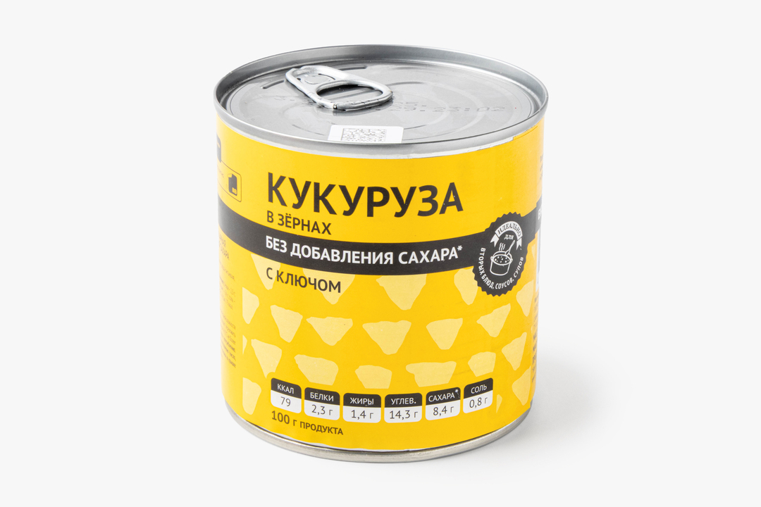 Кукуруза в зернах без доб. сахара