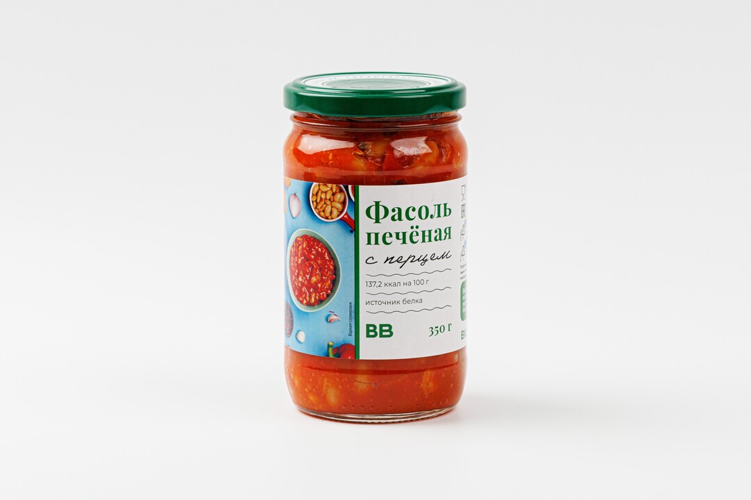 Фасоль печеная с перцем