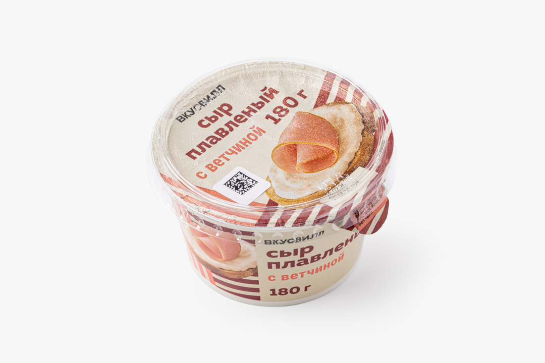 Сыр плавленый с ветчиной, 180 г