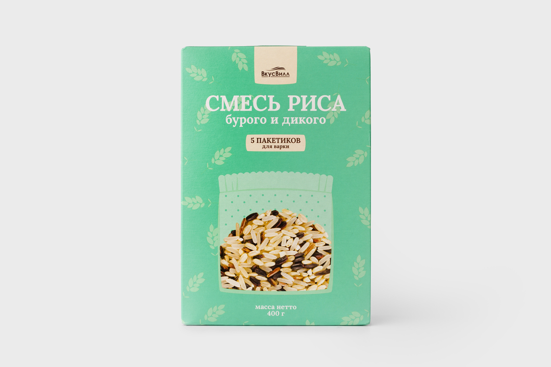 Смесь риса бурого и дикого (пакетики)