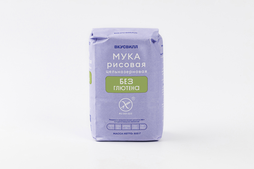 Мука цельнозерновая рисовая, 500гр