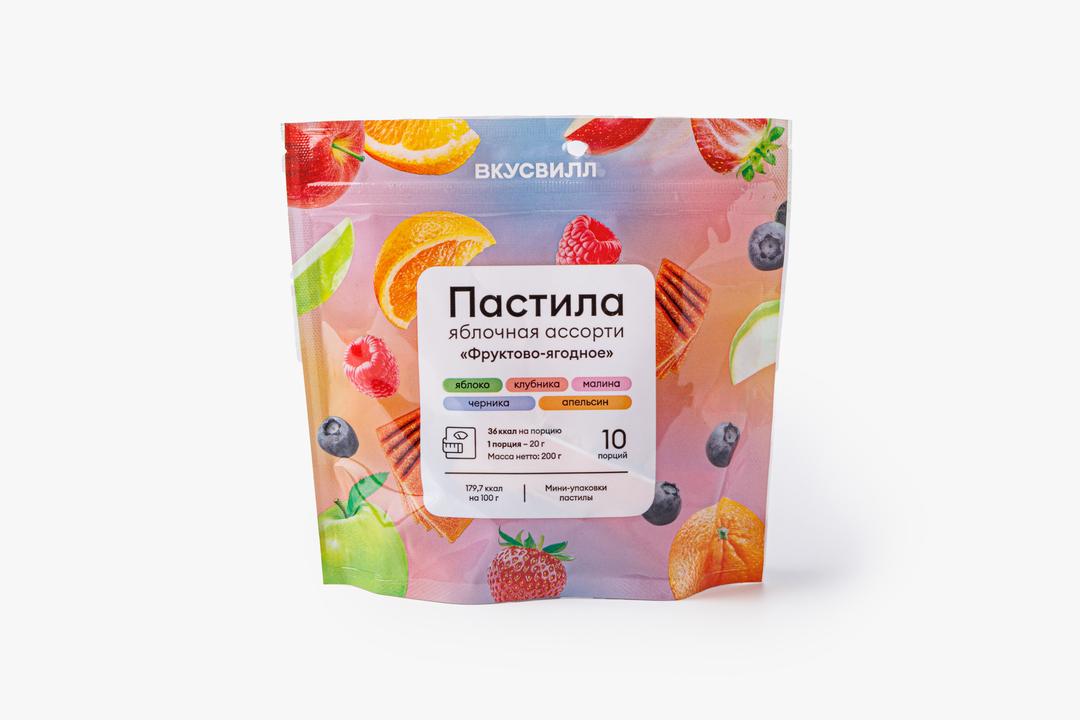 Ассорти из яблочной пастилы "Фруктово-ягодное"