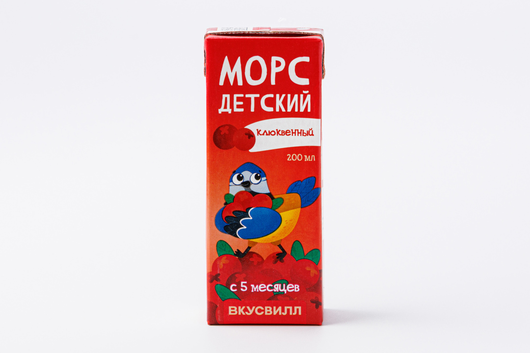 Морс детский клюквенный, 200 мл